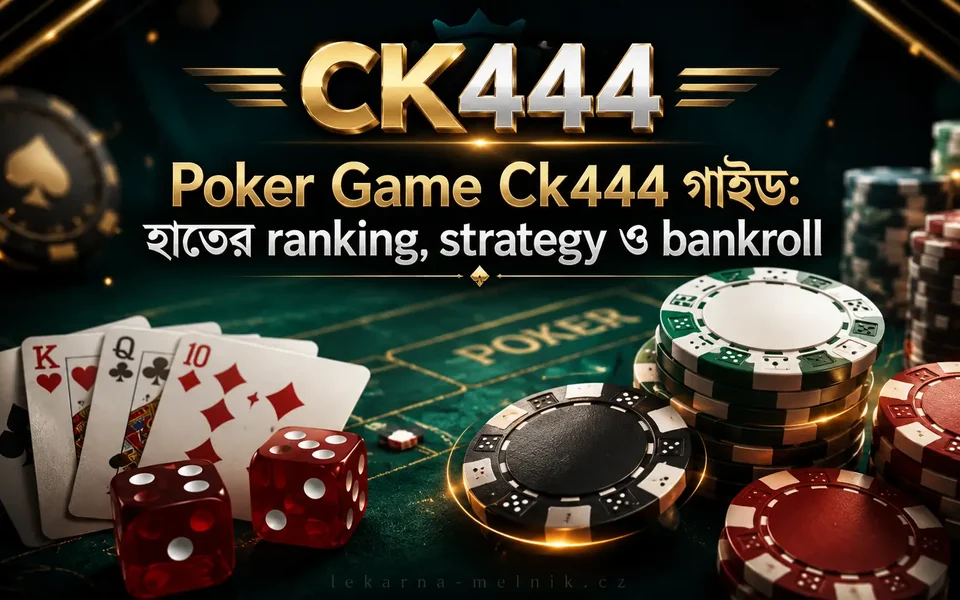 Poker CK444 game artwork