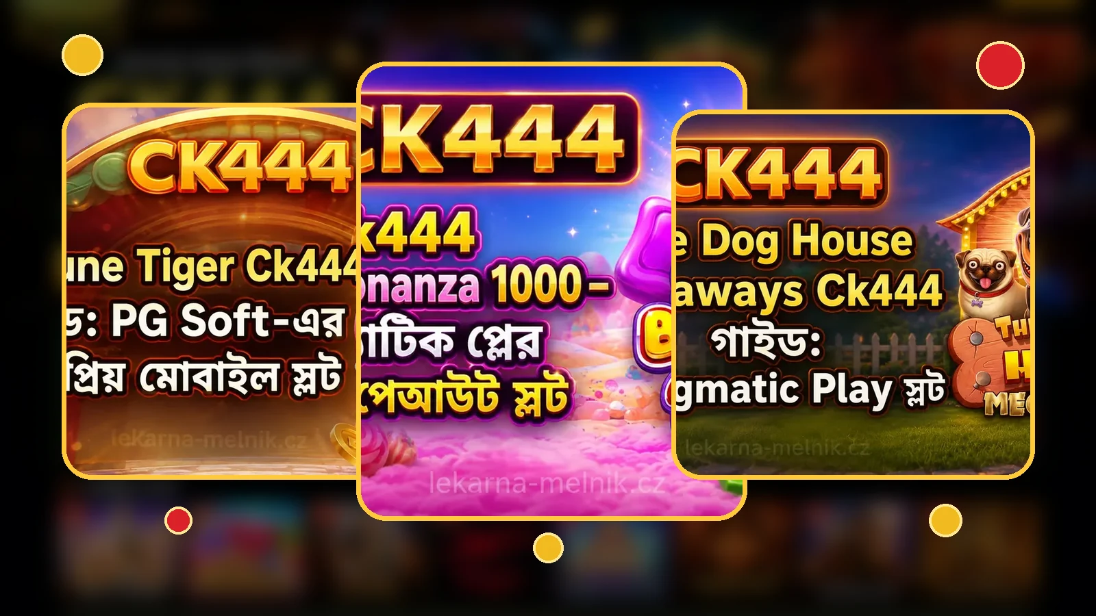 CK444 slot game collage